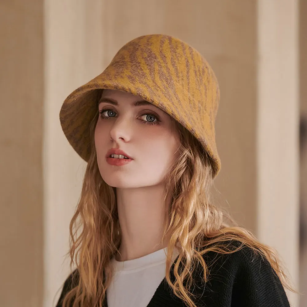 Autumn Spring Zebra Pattern Lady Bucket Hat Wool Personality Basin Hat Fisherman Cap for Women Female
Autumn Spring Zebra Pattern Lady Bucket Hat Wool Personality Basin Hat Fisherman Cap for Women Female