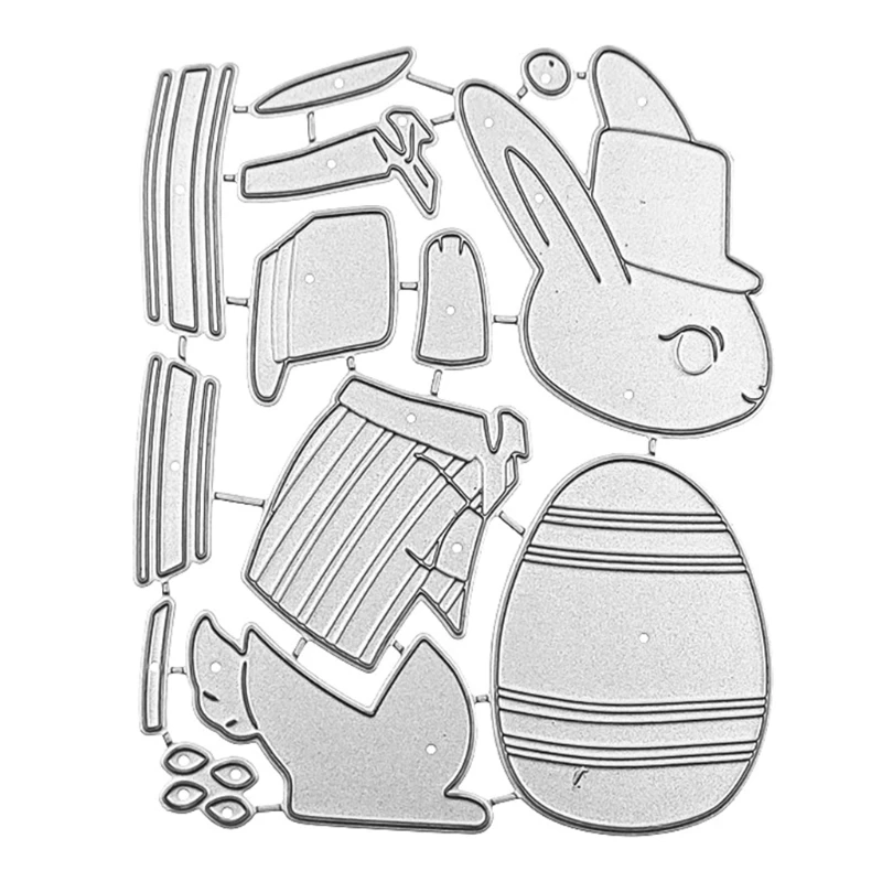 Easter Eggs Rabbit Metal Cutting Dies Stencil Scrapbooking DIY Album Stamp Paper Card Embossing Decoration
Easter Eggs Rabbit Metal Cutting Dies Stencil Scrapbooking DIY Album Stamp Paper Card Embossing Decoration