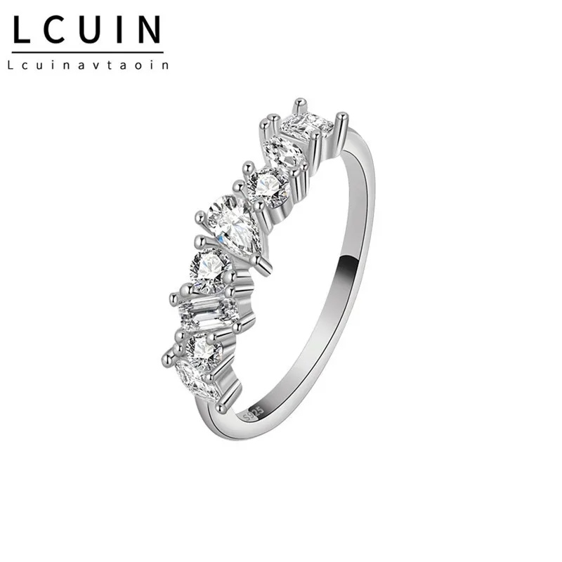 New Silver Rings For Women Cubic Zirconia Ring White Gold Bridal Wedding Engagement Trendy Jewelry
New Silver Rings For Women Cubic Zirconia Ring White Gold Bridal Wedding Engagement Trendy Jewelry