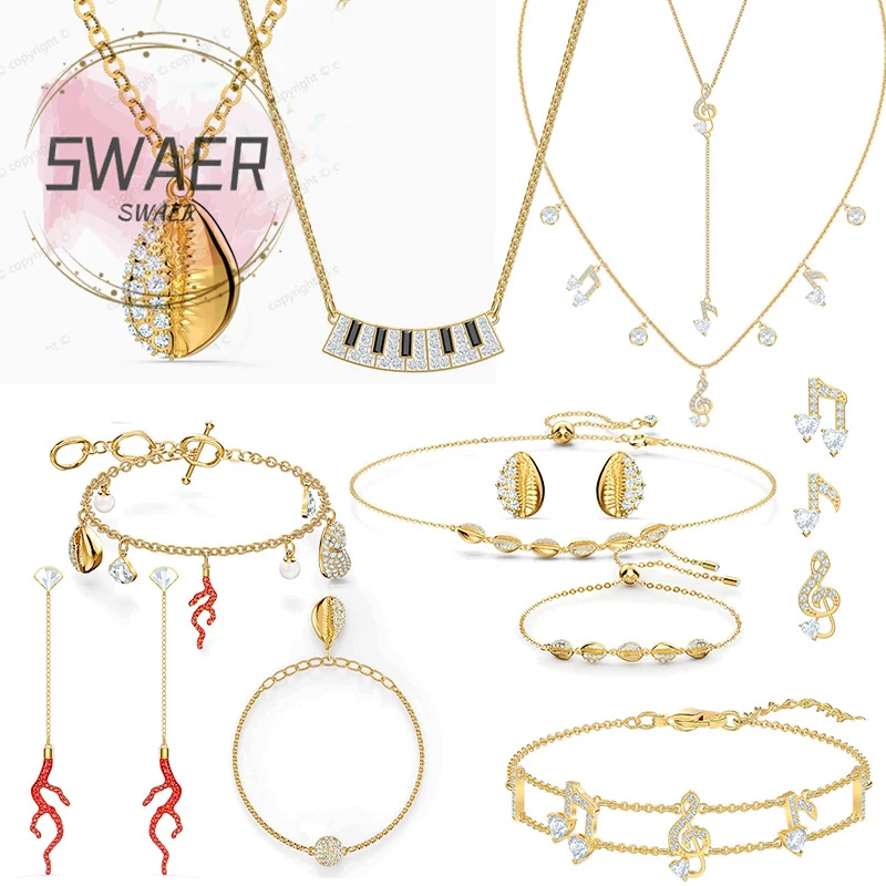 Swas Trend Necklace Ladies Gold Jewelry Swan Crystal Jewelry Earrings Gold Note Charm Ladies Jewelry Musician Gifts
Swas Trend Necklace Ladies Gold Jewelry Swan Crystal Jewelry Earrings Gold Note Charm Ladies Jewelry Musician Gifts