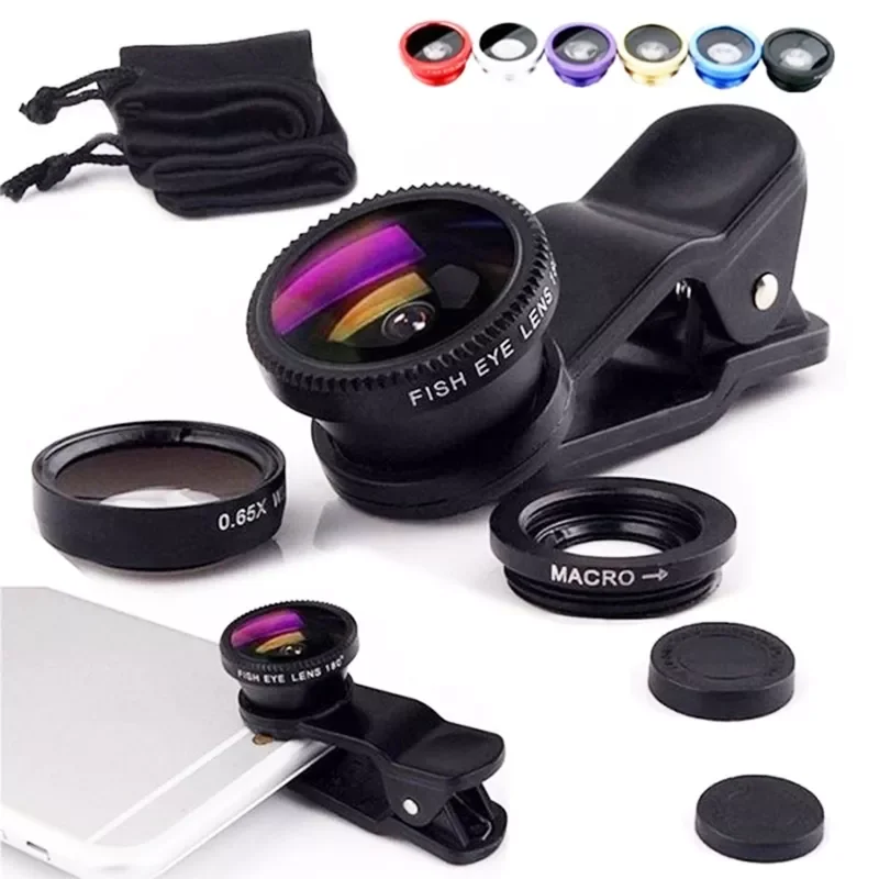 3in1 Fisheye Wide Angle Micro Camera Lens for iPhone for Redmi 3IN1 Zoom Fish Eye Len on Smartphone Lenses with Phone Clip
3in1 Fisheye Wide Angle Micro Camera Lens for iPhone for Redmi 3IN1 Zoom Fish Eye Len on Smartphone Lenses with Phone Clip