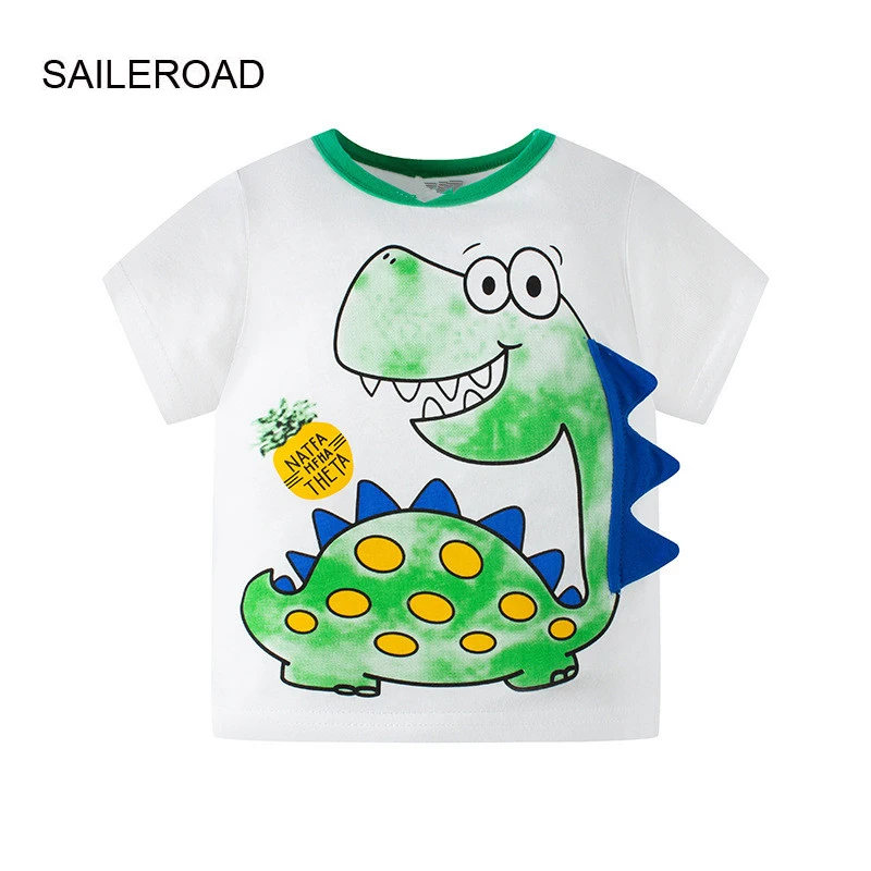 SAILEROAD 2022 Summer T Shirt Cotton Short Sleeve Dinosaurs T-Shirts Kids Tee Girls Tops Boys Children Clothes
SAILEROAD 2022 Summer T Shirt Cotton Short Sleeve Dinosaurs T-Shirts Kids Tee Girls Tops Boys Children Clothes