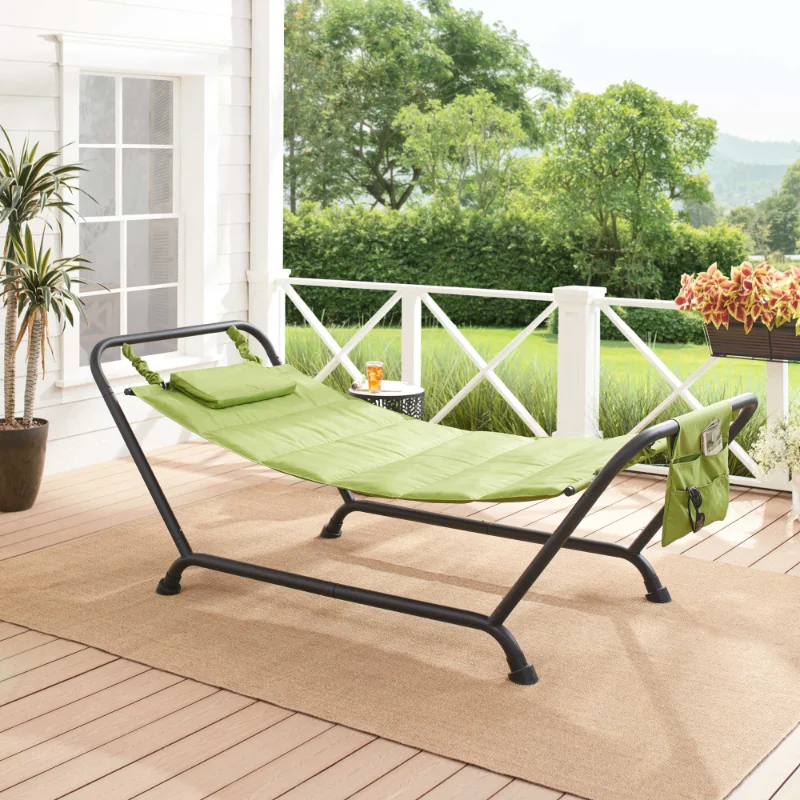 Mainstays Belden Park Hammock with Stand and Pillow, Outdoor, Material Polyester, Multi color, Assembled Length 90.55"
Mainstays Belden Park Hammock with Stand and Pillow, Outdoor, Material Polyester, Multi color, Assembled Length 90.55"