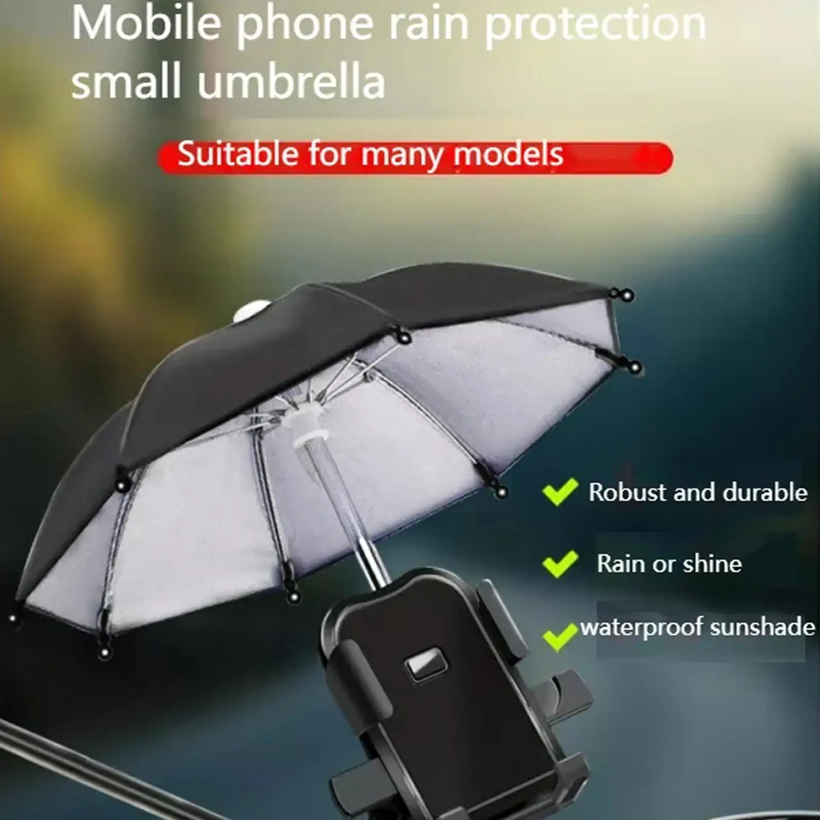 Mobile Phone Holder Locomotive Umbrella Waterproof Mini Prevent Windproof Umbrella Portable Mini Parasol Portable Riding Su C8c7
Mobile Phone Holder Locomotive Umbrella Waterproof Mini Prevent Windproof Umbrella Portable Mini Parasol Portable Riding Su C8c7