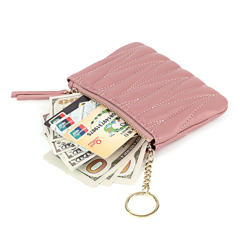 2022 New Fashion Coin Purses Pink Zippered Wallet Kidskin Card Holder with Key Ring Mini Card Bag for Women Wallet Purse Packets
2022 New Fashion Coin Purses Pink Zippered Wallet Kidskin Card Holder with Key Ring Mini Card Bag for Women Wallet Purse Packets