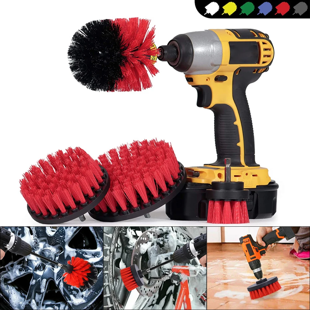 Drill Brush Attachment Set Power Scrubber Wash Cleaning Brushes Tool Kit with Extension for Clean Car Wheel Tire Glass windows
Drill Brush Attachment Set Power Scrubber Wash Cleaning Brushes Tool Kit with Extension for Clean Car Wheel Tire Glass windows