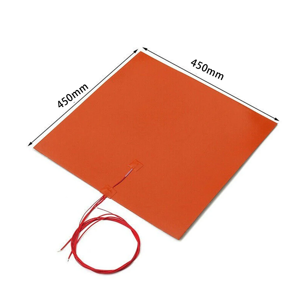 Accessories Heating Pad Printer High Performance Silicone 450*450*1.5mm For Printer Hot Bed Heater Heating Mat
Accessories Heating Pad Printer High Performance Silicone 450*450*1.5mm For Printer Hot Bed Heater Heating Mat