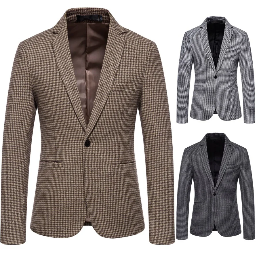 Smart Casual Men's Slim Fit Blazer Coat Fashion Male Business Office Single Breasted Notched Lapel Suit Jacket
Smart Casual Men's Slim Fit Blazer Coat Fashion Male Business Office Single Breasted Notched Lapel Suit Jacket