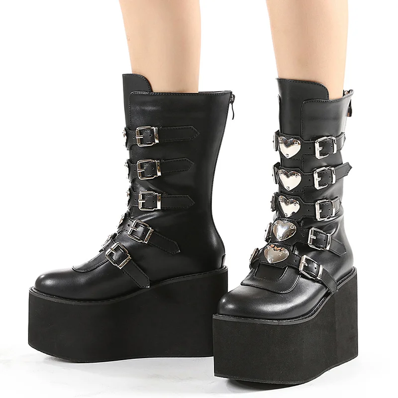 2022 New Boots Women Thick Heel Women's Boots Platform Shoes Woman Black Buckle Winter Boots Keep Warm Casual Women Botas Mujer
2022 New Boots Women Thick Heel Women's Boots Platform Shoes Woman Black Buckle Winter Boots Keep Warm Casual Women Botas Mujer