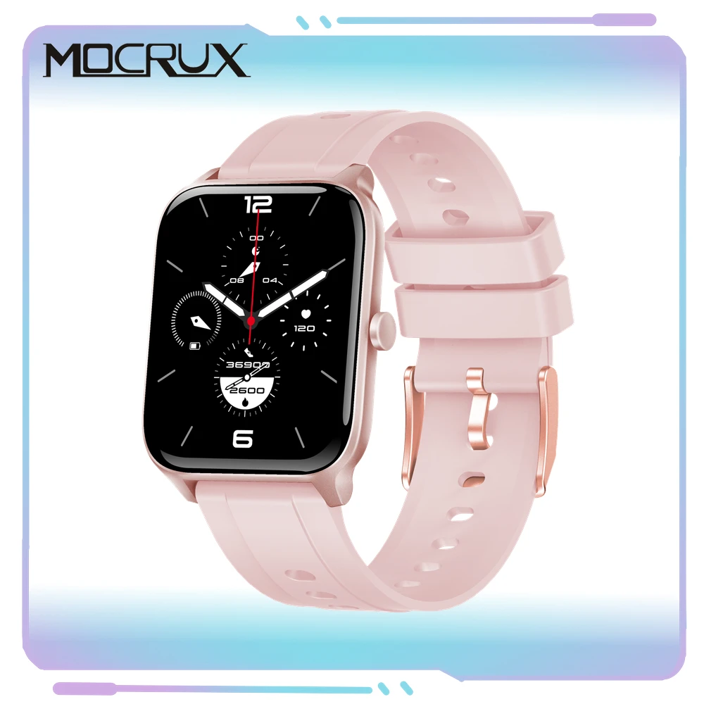 MOCRUX KS23 1.69 Inch Smart Bracelet Call Fitness Tracker Blood Pressure Clock Fashion Sport Waterproof Smart Watch
MOCRUX KS23 1.69 Inch Smart Bracelet Call Fitness Tracker Blood Pressure Clock Fashion Sport Waterproof Smart Watch