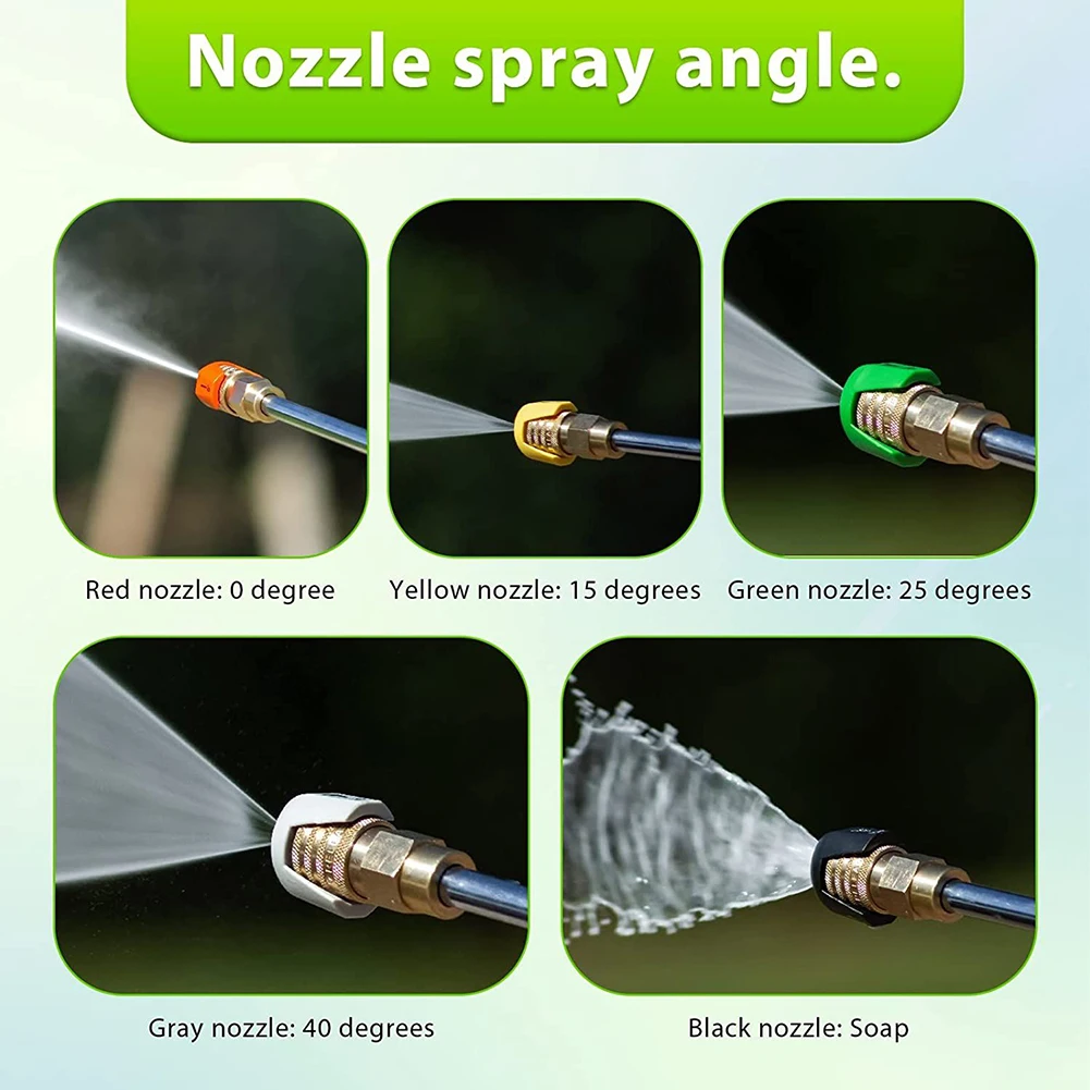 Quick Connect Spray Tip Set For SPX3000 Series Universal Pressure Washer Pressure Washer Spray Nozzle Tips Multiple Degrees
Quick Connect Spray Tip Set For SPX3000 Series Universal Pressure Washer Pressure Washer Spray Nozzle Tips Multiple Degrees