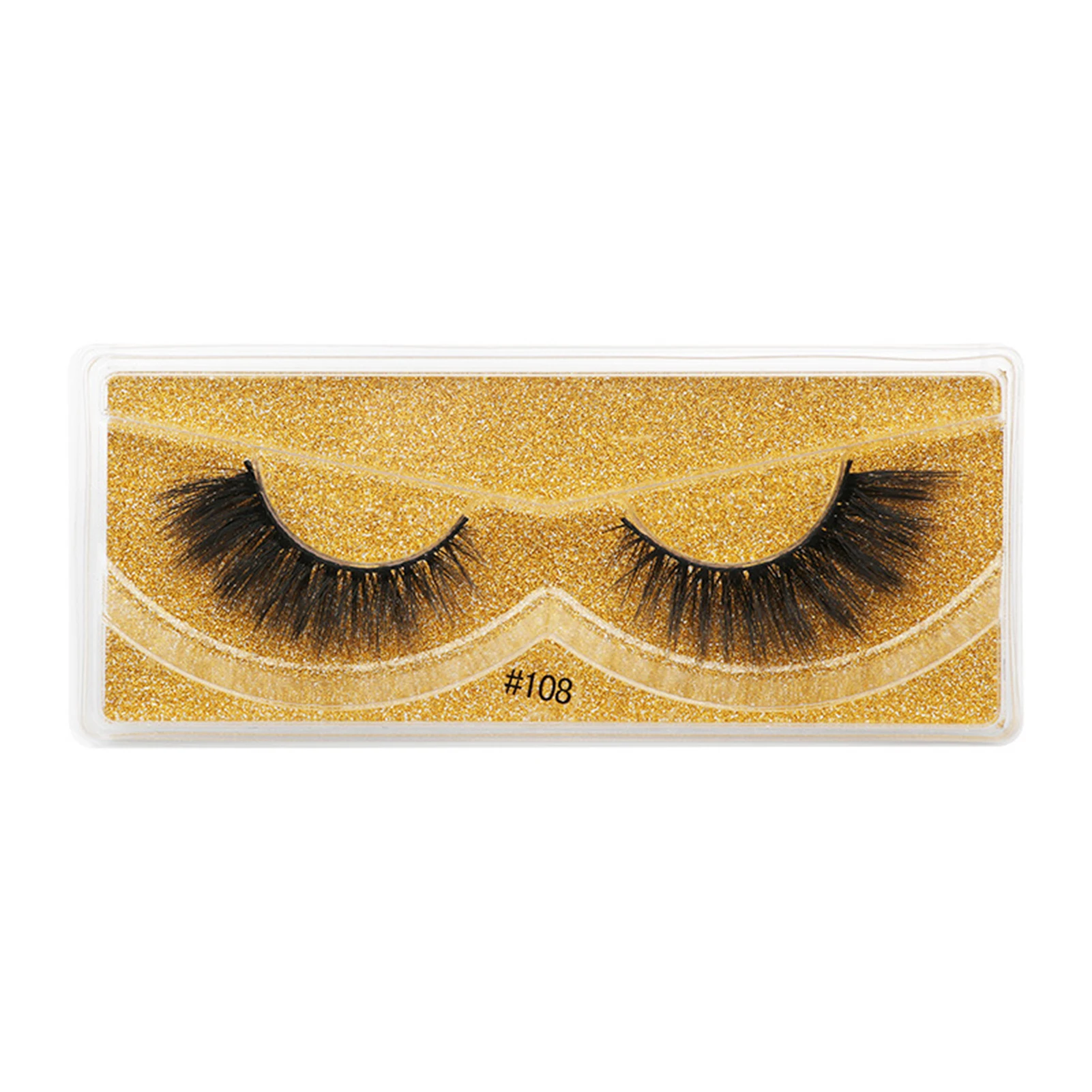 

3D Curling Up False Eyelashes Well Bedded Lengthening Wisps Lashes Gift for Mother Wife Girlfriend Sister C44