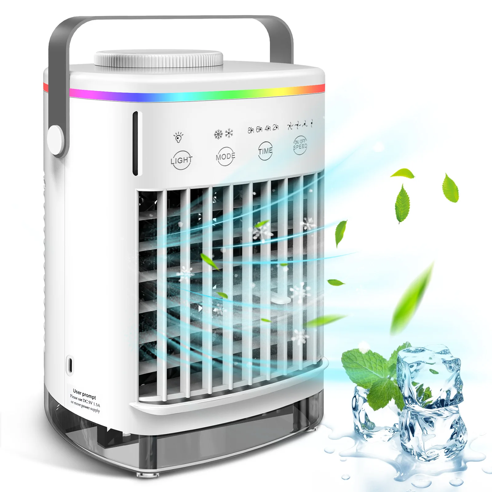 Z20 Portable Air Conditioners 4 Speeds USB Personal Air Conditioner with 7LED Light Portable AC Air Conditioner for Desk Bedroom
Z20 Portable Air Conditioners 4 Speeds USB Personal Air Conditioner with 7LED Light Portable AC Air Conditioner for Desk Bedroom