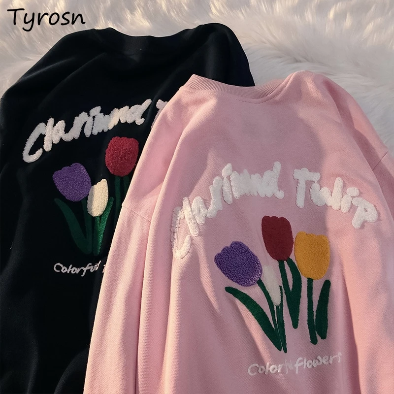 O-neck Hoodies Women Sweet Design Floral Printing Harajuku Loose All-match Korean Stylish High Street Oversize Sweatshirts Girls
O-neck Hoodies Women Sweet Design Floral Printing Harajuku Loose All-match Korean Stylish High Street Oversize Sweatshirts Girls