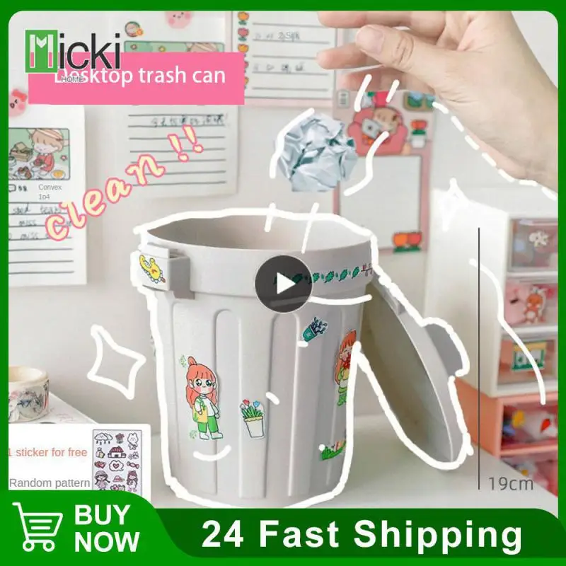 With Lid Trash Can Table Top Rubbish Bin Mini Student Personal Trash Bin Household Tools Dormitory Garbage Cans Waste Bin
With Lid Trash Can Table Top Rubbish Bin Mini Student Personal Trash Bin Household Tools Dormitory Garbage Cans Waste Bin