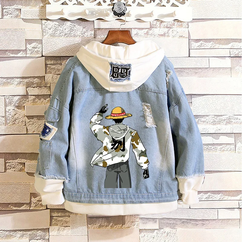 2022 New Japanese Men and Women Long-sleeved Casual Denim Jacket Couple Jacket King Luffy Denim Jacket Mens Coats and Jackets
2022 New Japanese Men and Women Long-sleeved Casual Denim Jacket Couple Jacket King Luffy Denim Jacket Mens Coats and Jackets