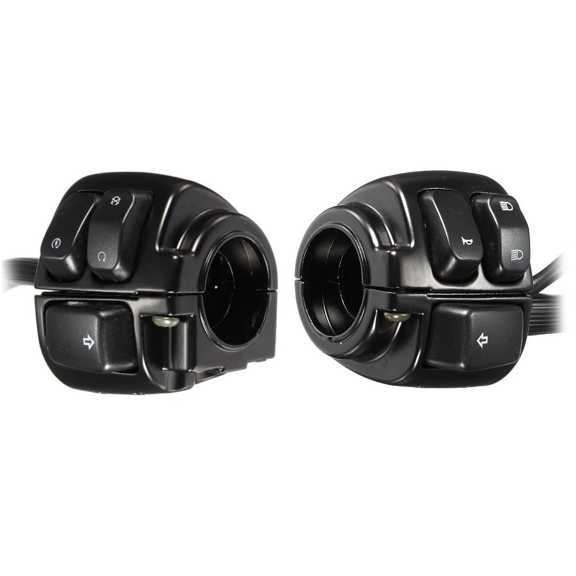 1 Pair Motorcycle Handlebar Control Lights Switch (25mm) with Wiring Harness for Harley
1 Pair Motorcycle Handlebar Control Lights Switch (25mm) with Wiring Harness for Harley