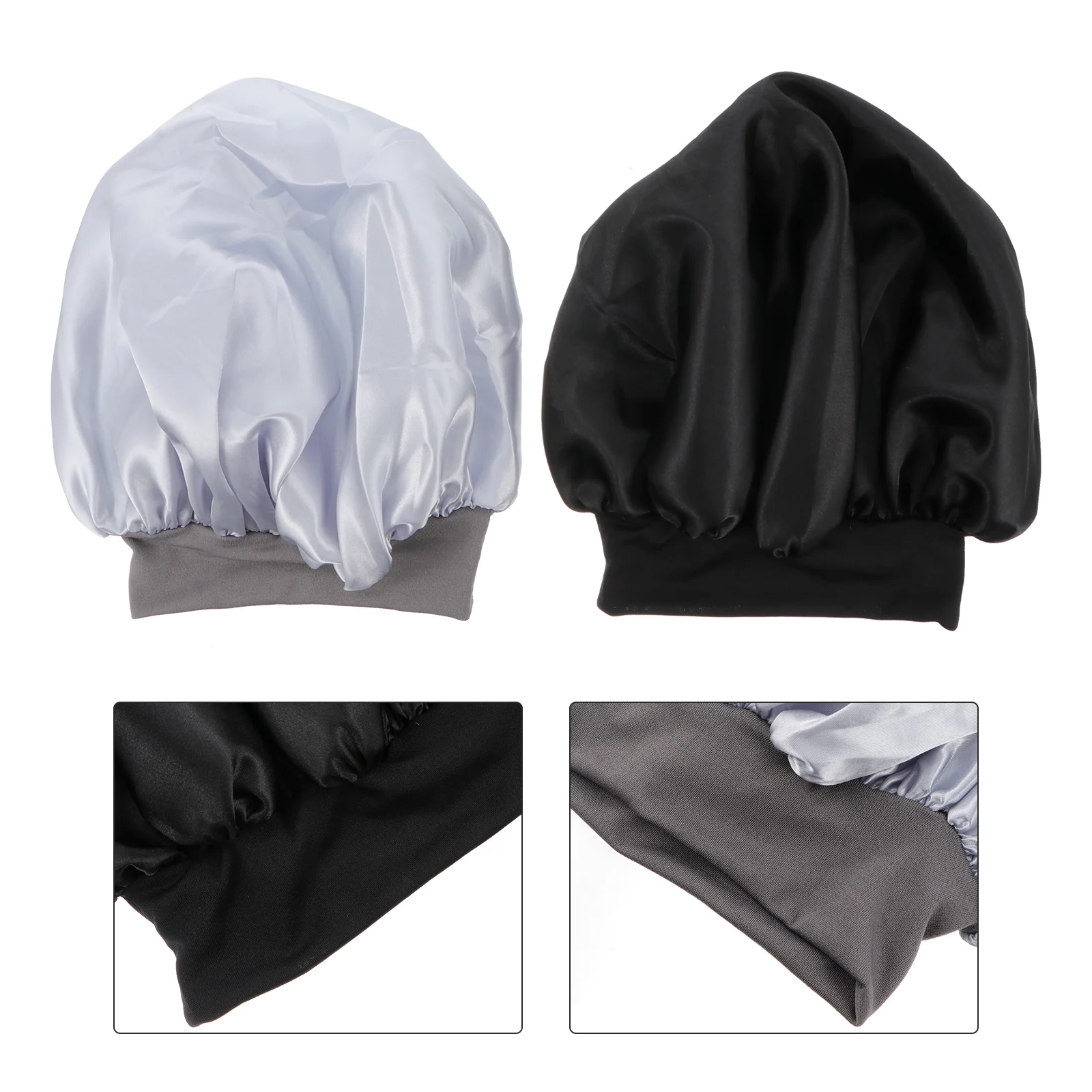 2 Pcs Hat Sleep Head Cover Hair Shower Cap Curls Sleeping Cap Satin Wide Side Sleeping Miss Curly Hair Sleep Cap
2 Pcs Hat Sleep Head Cover Hair Shower Cap Curls Sleeping Cap Satin Wide Side Sleeping Miss Curly Hair Sleep Cap