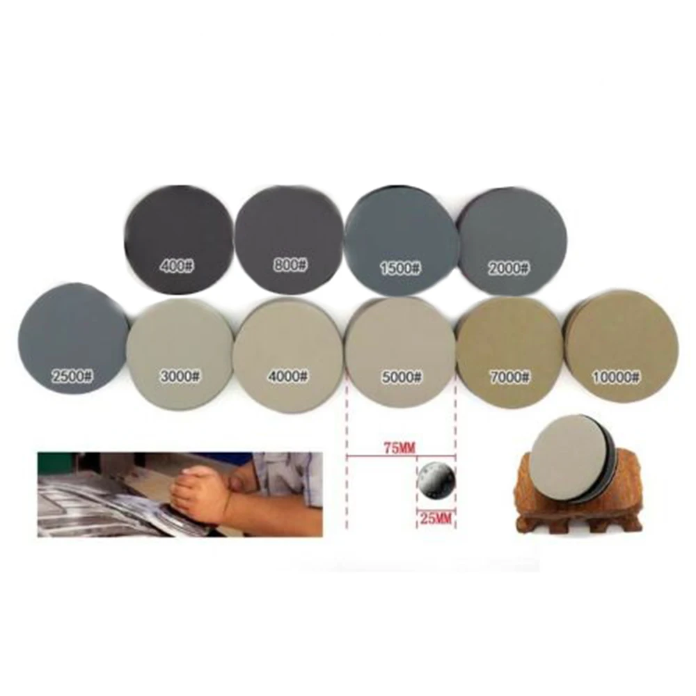 50Pcs 3 Inch Diameter 75 Mm Sanding Disc 75mm Wet & Dry Flocking Sandpaper 400-10000 Grit Polishing Tool Parts
50Pcs 3 Inch Diameter 75 Mm Sanding Disc 75mm Wet & Dry Flocking Sandpaper 400-10000 Grit Polishing Tool Parts