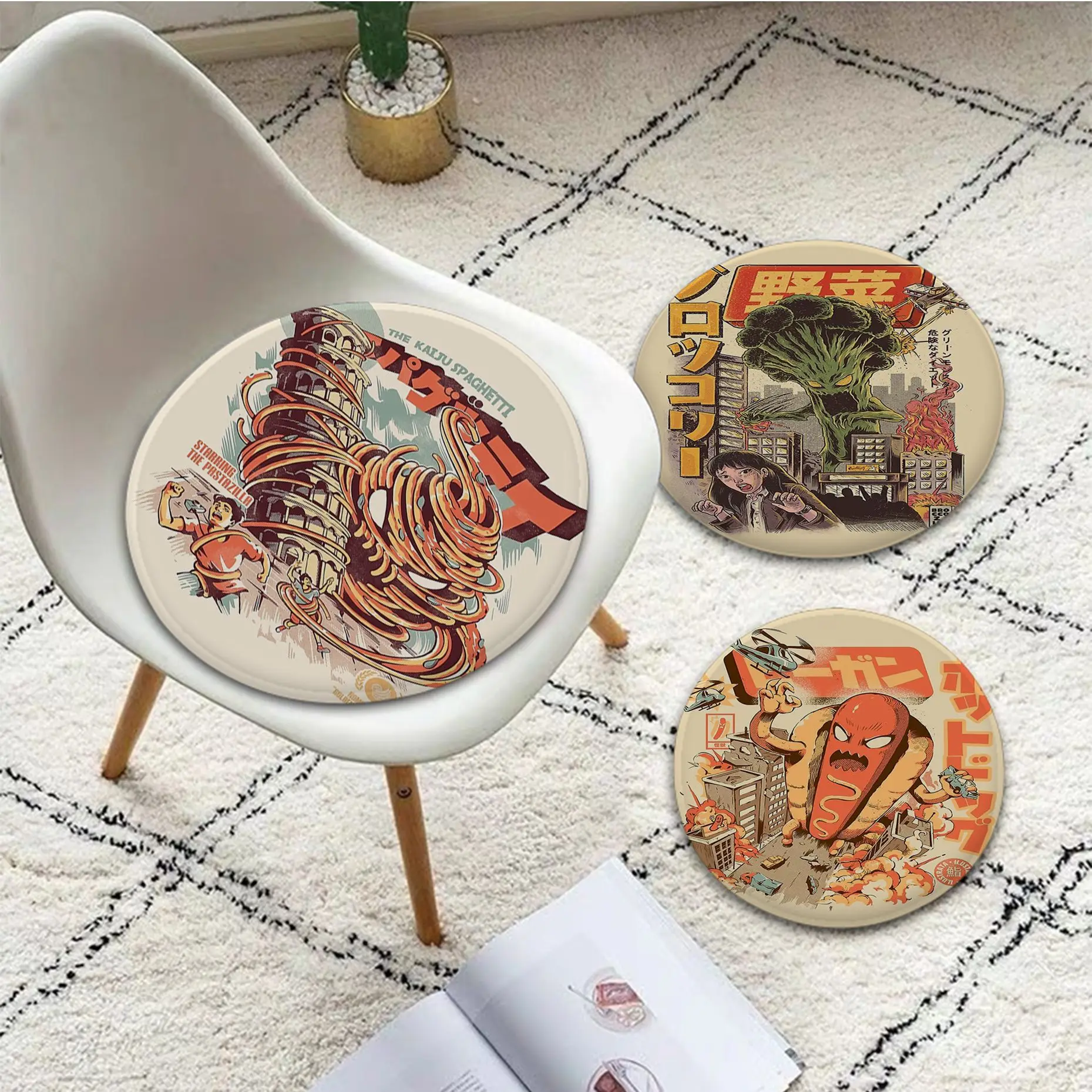 Sushi Food Monster Art Fabric Cushion Non-slip Living Room Sofa Decor Students Stool Tatami Office Buttocks Pad
Sushi Food Monster Art Fabric Cushion Non-slip Living Room Sofa Decor Students Stool Tatami Office Buttocks Pad