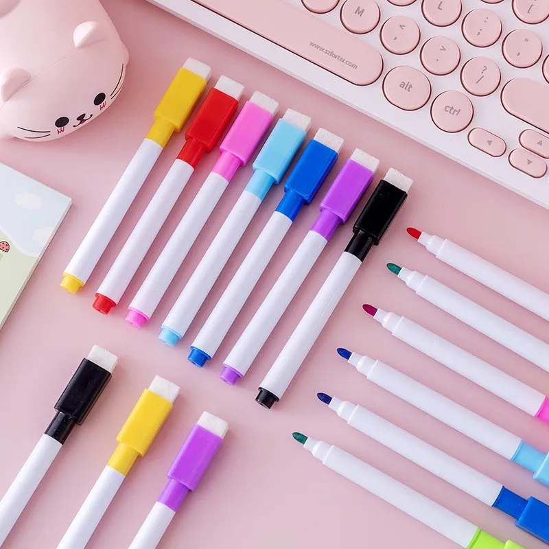 8 Colors Erasable Whiteboard Marker Pen Blackboard Marker Chalk Glass Ceramics Office School Art Marker Stationery
8 Colors Erasable Whiteboard Marker Pen Blackboard Marker Chalk Glass Ceramics Office School Art Marker Stationery