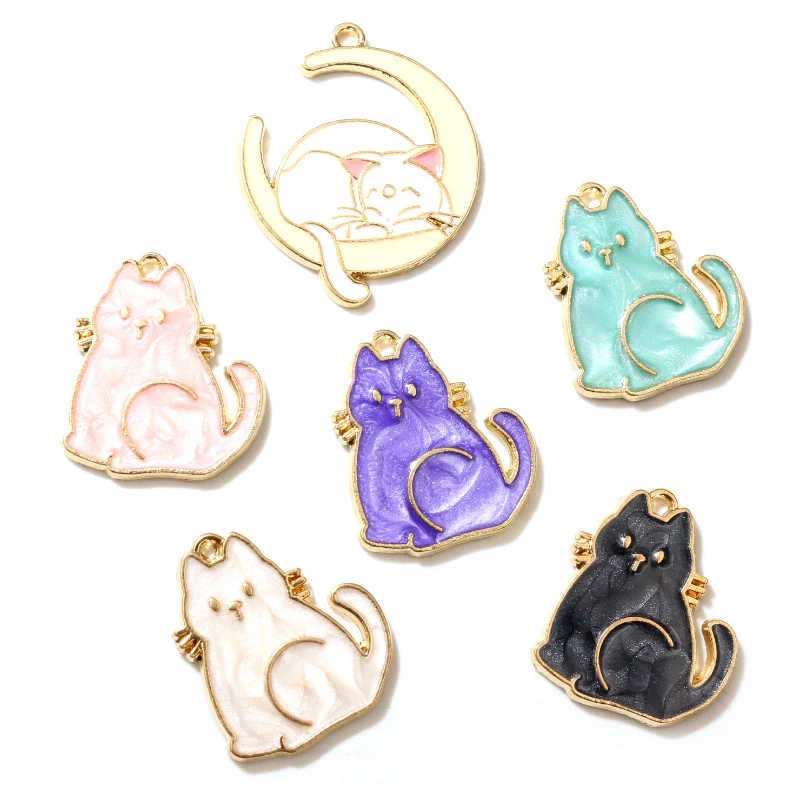 10pcs Enamel Small Cat Charms Pendant DIY Jewelry Making Accessories for Earring Bracelet Necklace Finding Craft Supplies
10pcs Enamel Small Cat Charms Pendant DIY Jewelry Making Accessories for Earring Bracelet Necklace Finding Craft Supplies
