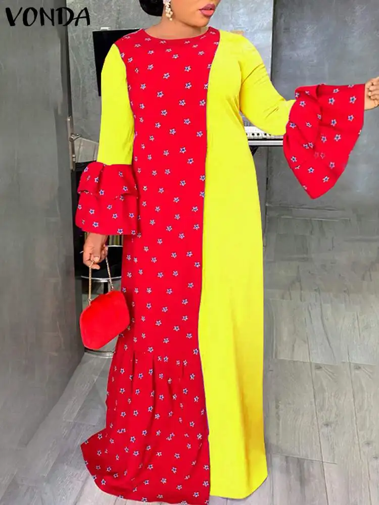 VONDA Summer Party Dress 2022 Fashion Bohemian Women Fashion Long Sleeve Patchwork Vintage Printed Holiday Pleated Maxi Dresses
VONDA Summer Party Dress 2022 Fashion Bohemian Women Fashion Long Sleeve Patchwork Vintage Printed Holiday Pleated Maxi Dresses