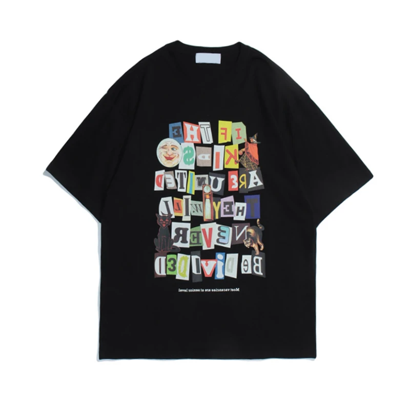 2021 Men Streetwear T-Shirt Hip Hop Harajuku Letter Cat Print T Shirt Cotton Casual Summer Short Sleeve Tshirt Black Tops Tees
2021 Men Streetwear T-Shirt Hip Hop Harajuku Letter Cat Print T Shirt Cotton Casual Summer Short Sleeve Tshirt Black Tops Tees