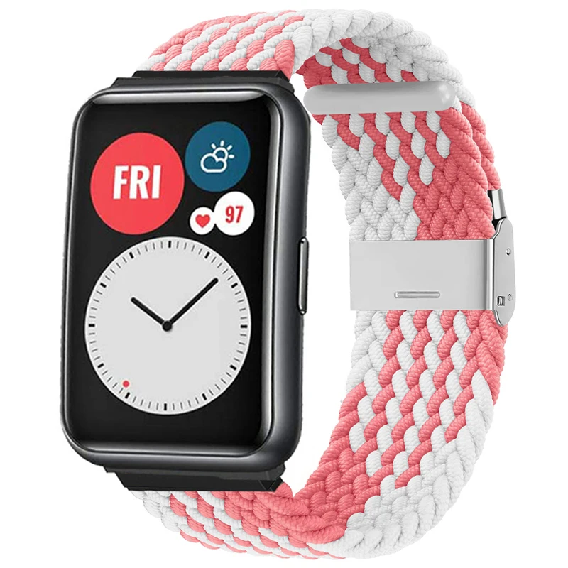 Nylon Braided Loop for Huawei Watch Fit Elastic Bands for Huawei Watch Fit Adjustable Straps Band Bracelet Metal Connector
Nylon Braided Loop for Huawei Watch Fit Elastic Bands for Huawei Watch Fit Adjustable Straps Band Bracelet Metal Connector