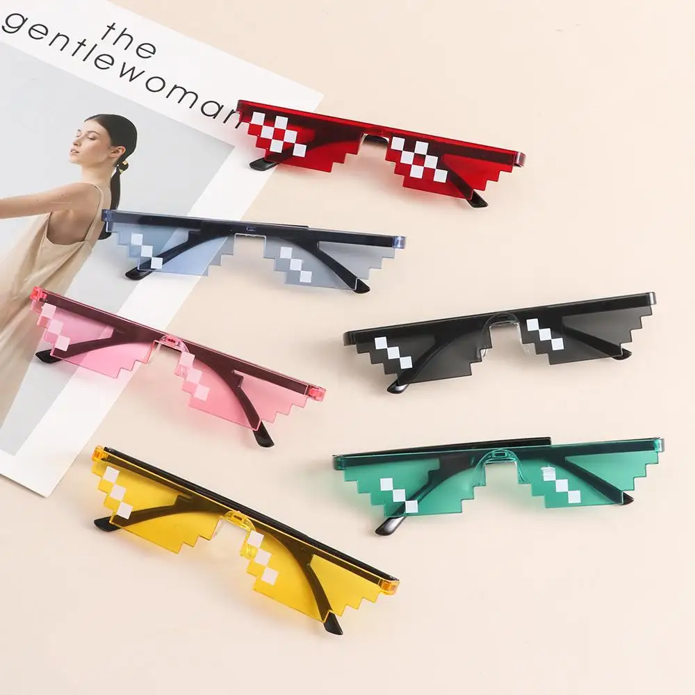 

Забавные мозаичные солнцезащитные очки Thug Life очки-мозаика для мужчин и женщин, модные крутые супер вечерние забавные винтажные оттенки, очки