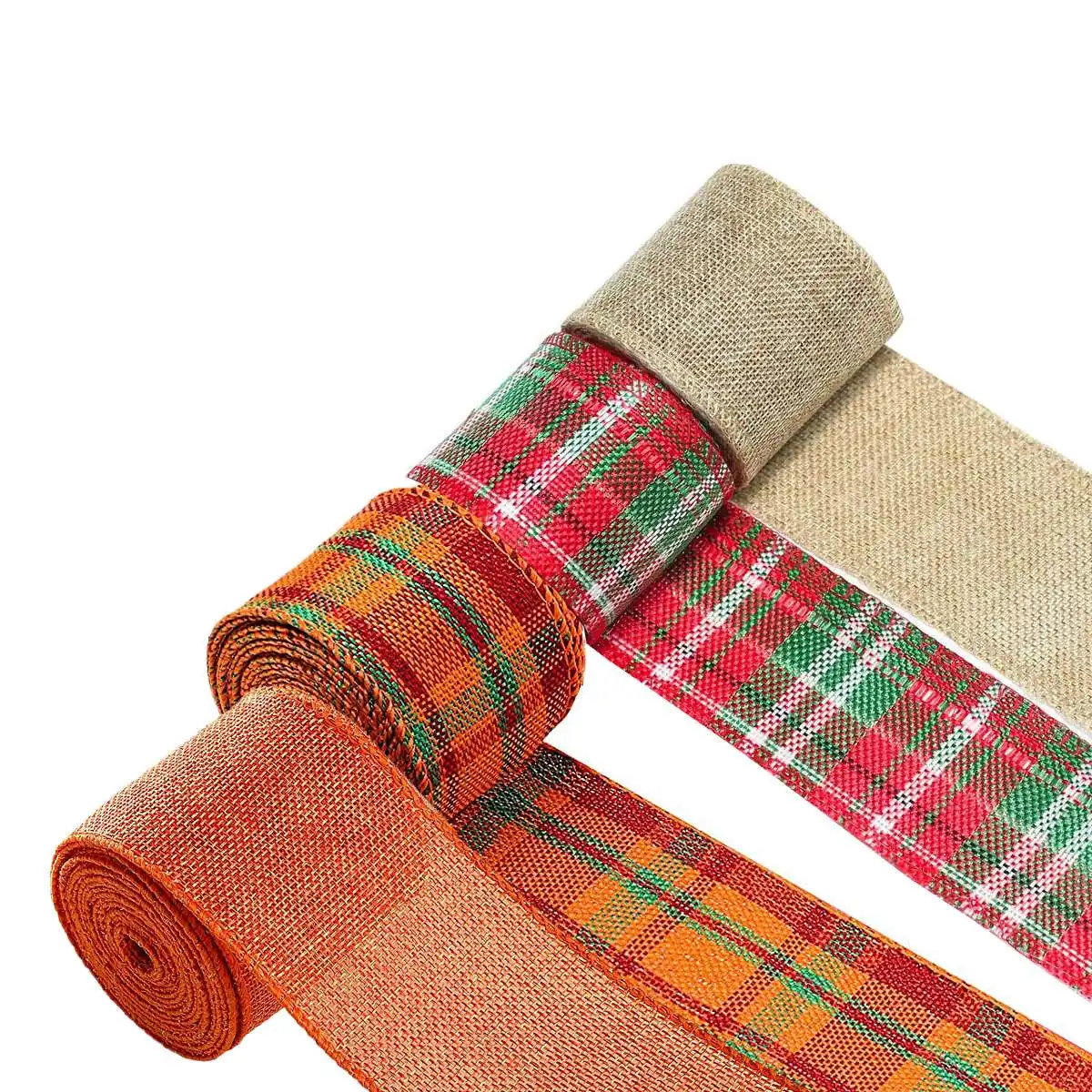 4 Rolls Plaid Ribbon Thanksgiving Wrapping Ribbon Wired Craft Ribbon for Fall Thanksgiving Decoration Floral Bows Crafts
4 Rolls Plaid Ribbon Thanksgiving Wrapping Ribbon Wired Craft Ribbon for Fall Thanksgiving Decoration Floral Bows Crafts