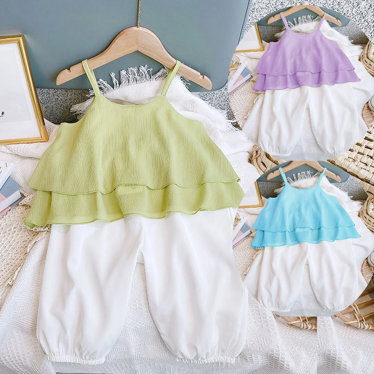 CUHK одежда летняя для девочек новый комплект 2022 шифоновые подтяжки для девочек комплект из двух предметов ex537
CUHK одежда летняя для девочек новый комплект 2022 шифоновые подтяжки для девочек комплект из двух предметов ex537