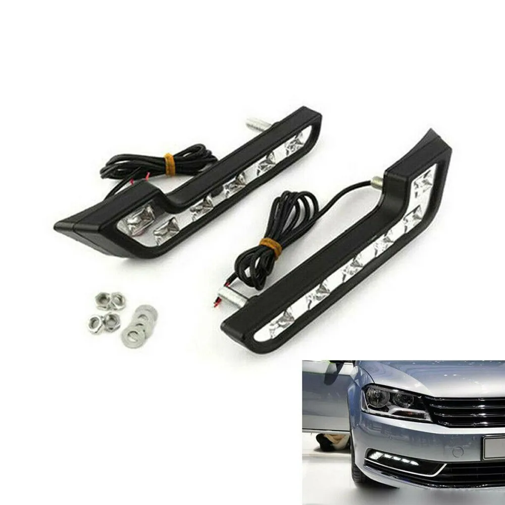 2PCS Car Light 6LED White Daily Traffic Lights L Fog Light 12V Universal DRL Daytime Running Lamps Type-7 Fog Lamp
2PCS Car Light 6LED White Daily Traffic Lights L Fog Light 12V Universal DRL Daytime Running Lamps Type-7 Fog Lamp