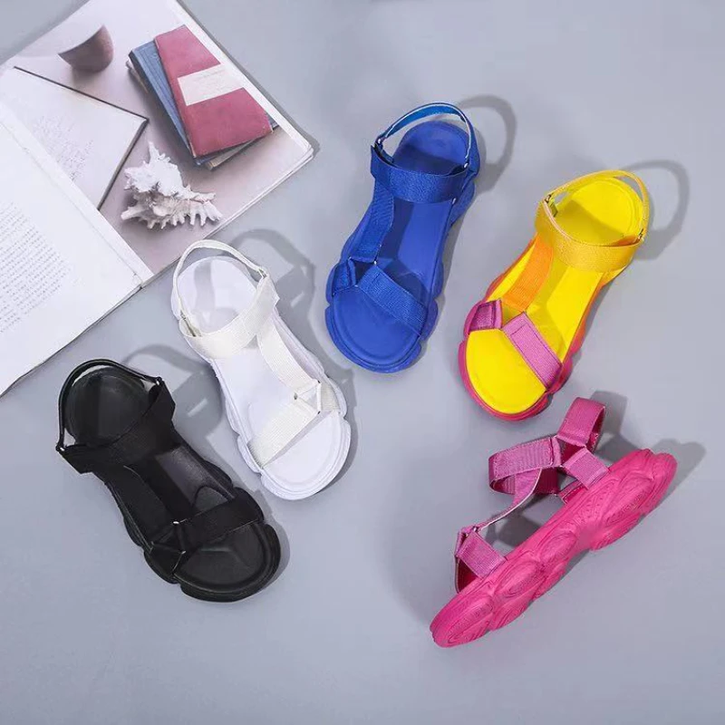 Women's Sandals Round Toe Flat Shoes Colorful Platform Comfort Roman Sandals Sandalia Ortopedica Feminina
Women's Sandals Round Toe Flat Shoes Colorful Platform Comfort Roman Sandals Sandalia Ortopedica Feminina