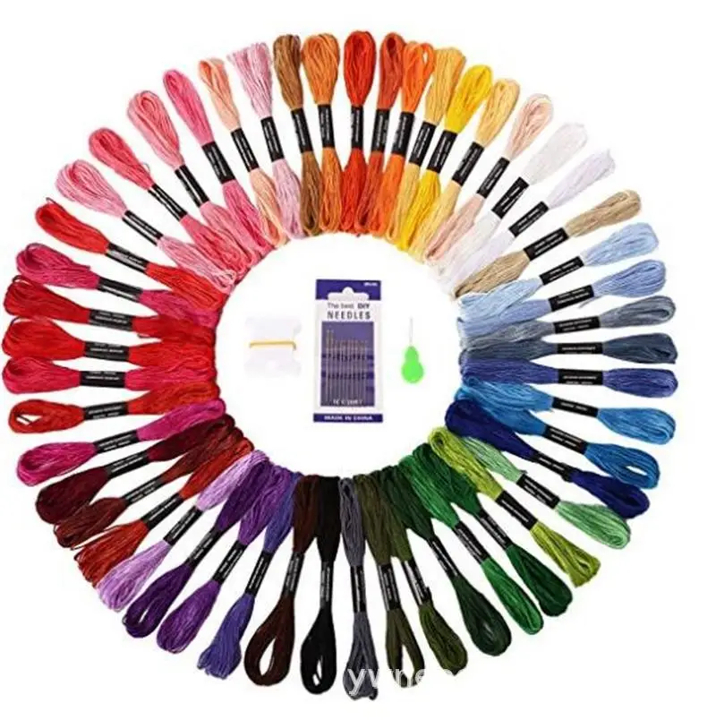 Embroidery Thread 50Colors Embroidery Floss Cross Stitch Kit Premium Rainbow Embroidery DIY Threads Crafts Cotton Sewing Skein
Embroidery Thread 50Colors Embroidery Floss Cross Stitch Kit Premium Rainbow Embroidery DIY Threads Crafts Cotton Sewing Skein