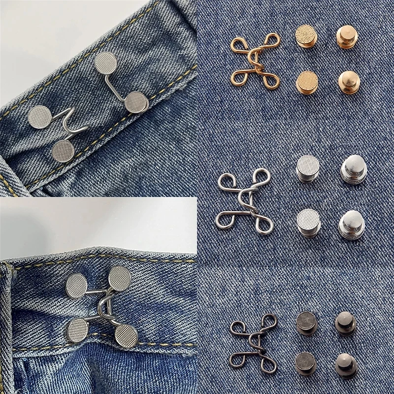 Nail-free Waist Buckle Waist Closing Artifact Invisible Adjustable Snap Button Removable Detachable Clothing Pant Sewing Tool
Nail-free Waist Buckle Waist Closing Artifact Invisible Adjustable Snap Button Removable Detachable Clothing Pant Sewing Tool