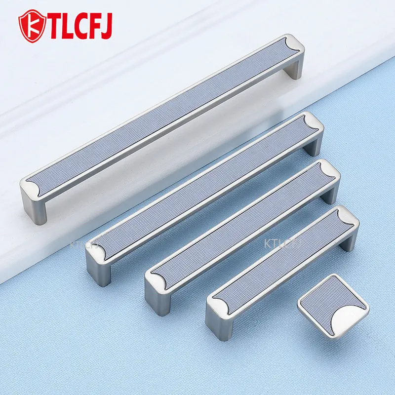 Ktlcfj Blue Leather + Zinc Alloy Light Luxury Kitchen Cabinet Handles for Furniture Modern Drawer Pulls Solid Cabinet Hardware
Ktlcfj Blue Leather + Zinc Alloy Light Luxury Kitchen Cabinet Handles for Furniture Modern Drawer Pulls Solid Cabinet Hardware