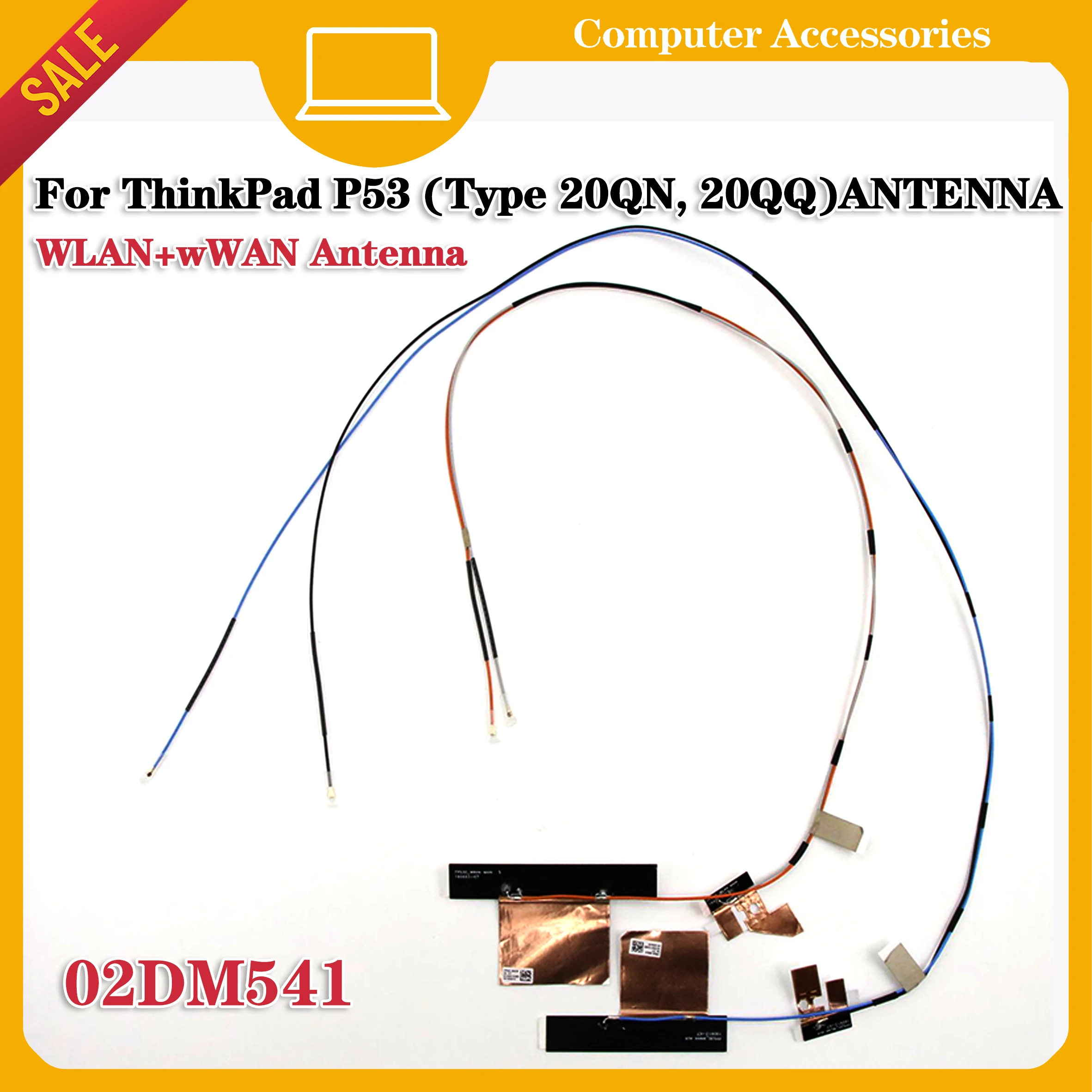 For Lenovo Thinkpad P53 Notebook WIFI+WWAN LTE 4G Antenna New Original 02DM541
For Lenovo Thinkpad P53 Notebook WIFI+WWAN LTE 4G Antenna New Original 02DM541