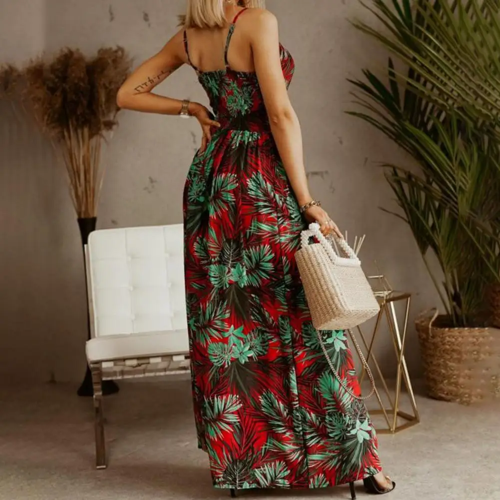 Maxi Dress Loose Flattering Good Elasticity Spaghetti Strap Boho Maxi Dress Party Dress for Vacation
Maxi Dress Loose Flattering Good Elasticity Spaghetti Strap Boho Maxi Dress Party Dress for Vacation