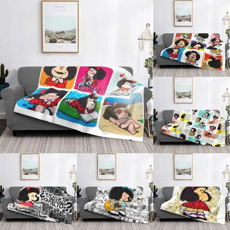 

Мягкое Флисовое одеяло в стиле аниме mafalda, весна-осень, теплый фланелевый мультяшный милый плед для улицы, одеяла для дивана, покрывало для кровати
