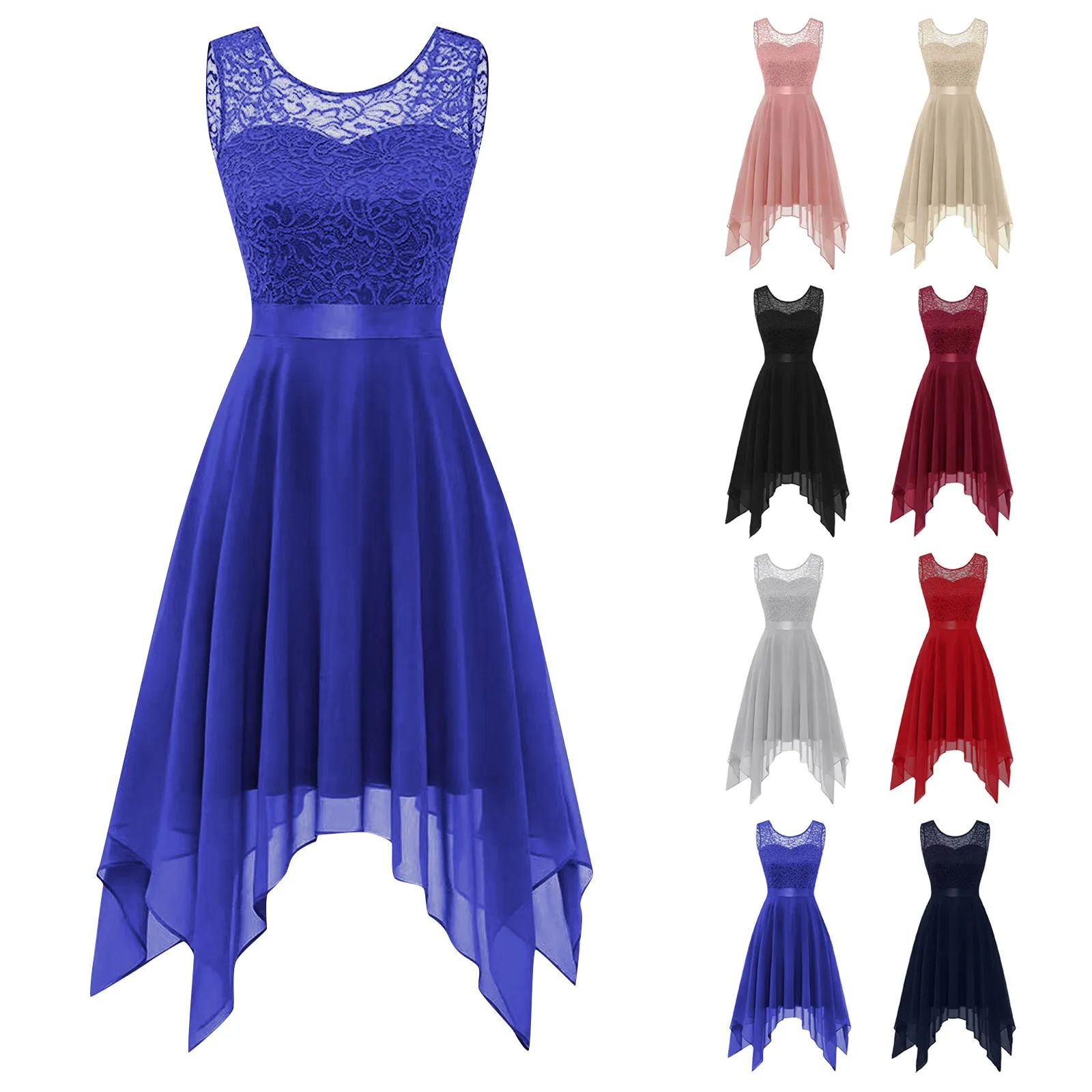 Elegant Lace Chiffon A Line Bridesmaid Dress Long Women Sleeveless Party Dresses Summer Beach Formal Evening Party Midi Dress
Elegant Lace Chiffon A Line Bridesmaid Dress Long Women Sleeveless Party Dresses Summer Beach Formal Evening Party Midi Dress