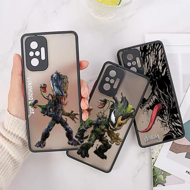 Venomized Groot Venom Marvel Comic Case For Xiaomi Redmi Note 10 Pro Funda Redmi Note 8 9 10 11 POCO M3 M4 Pro 4 5 6 Matte Cover
Venomized Groot Venom Marvel Comic Case For Xiaomi Redmi Note 10 Pro Funda Redmi Note 8 9 10 11 POCO M3 M4 Pro 4 5 6 Matte Cover