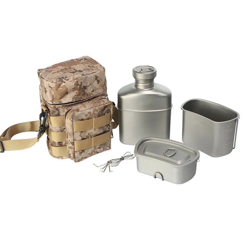 Energinox Ultra lightweight Outdoor Backpack Camping Cookware Titanium Canteen Mess Kit
Energinox Ultra lightweight Outdoor Backpack Camping Cookware Titanium Canteen Mess Kit