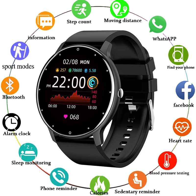 Men's Sports Watches ZL02 Smart Watch Women's Watches Smartwatch Women's Wristwatch Fitness Tracker Bracelet Sleep Monitor Clock
Men's Sports Watches ZL02 Smart Watch Women's Watches Smartwatch Women's Wristwatch Fitness Tracker Bracelet Sleep Monitor Clock