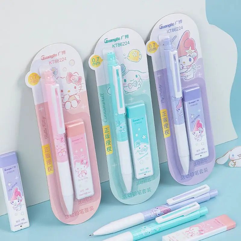 Sanrio Kawaii Anime Hello Kitty My Melody Press Pencil Girl Heart Cute Cartoon Cinnamoroll Automatic Lead Pencil Children Gifts
Sanrio Kawaii Anime Hello Kitty My Melody Press Pencil Girl Heart Cute Cartoon Cinnamoroll Automatic Lead Pencil Children Gifts