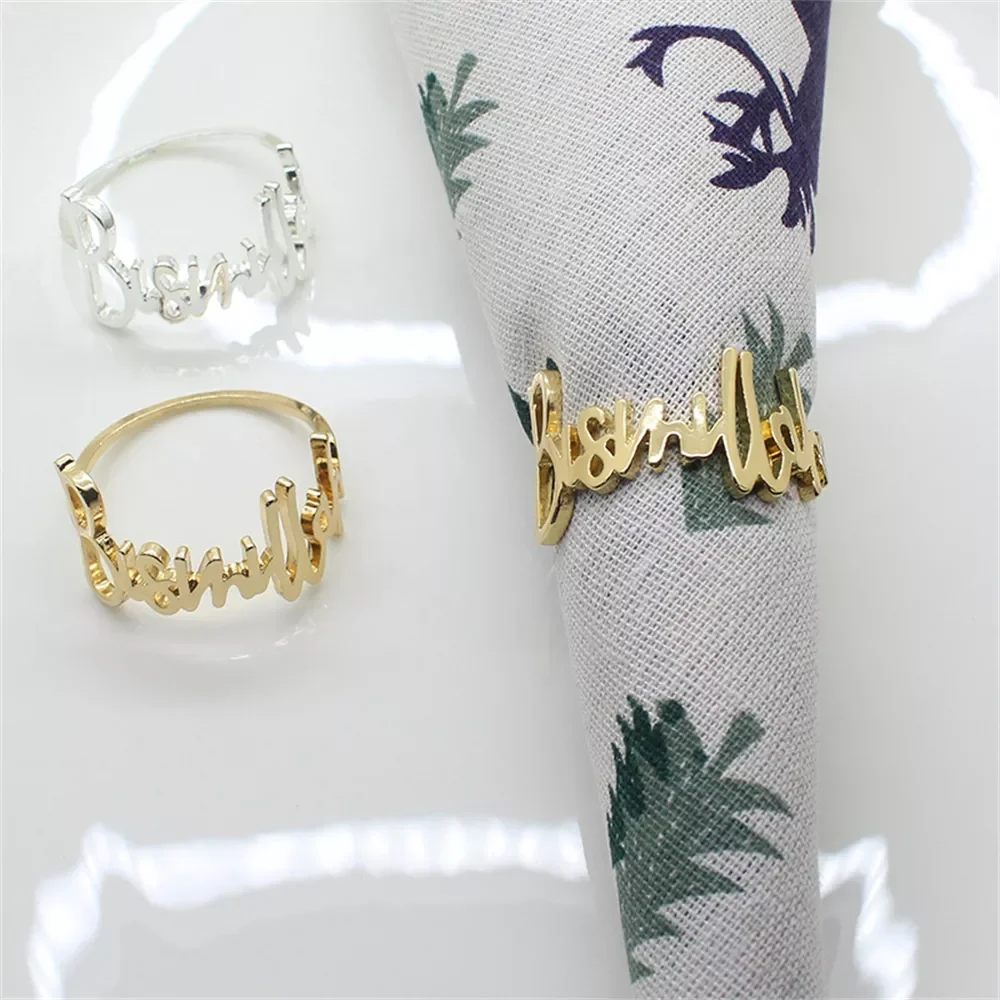 12PCS/Fashion Alloy Letter Prayer 42mm Alloy Blessing Bismillah Napkin Ring For Table Decoration Towel Day Party
12PCS/Fashion Alloy Letter Prayer 42mm Alloy Blessing Bismillah Napkin Ring For Table Decoration Towel Day Party