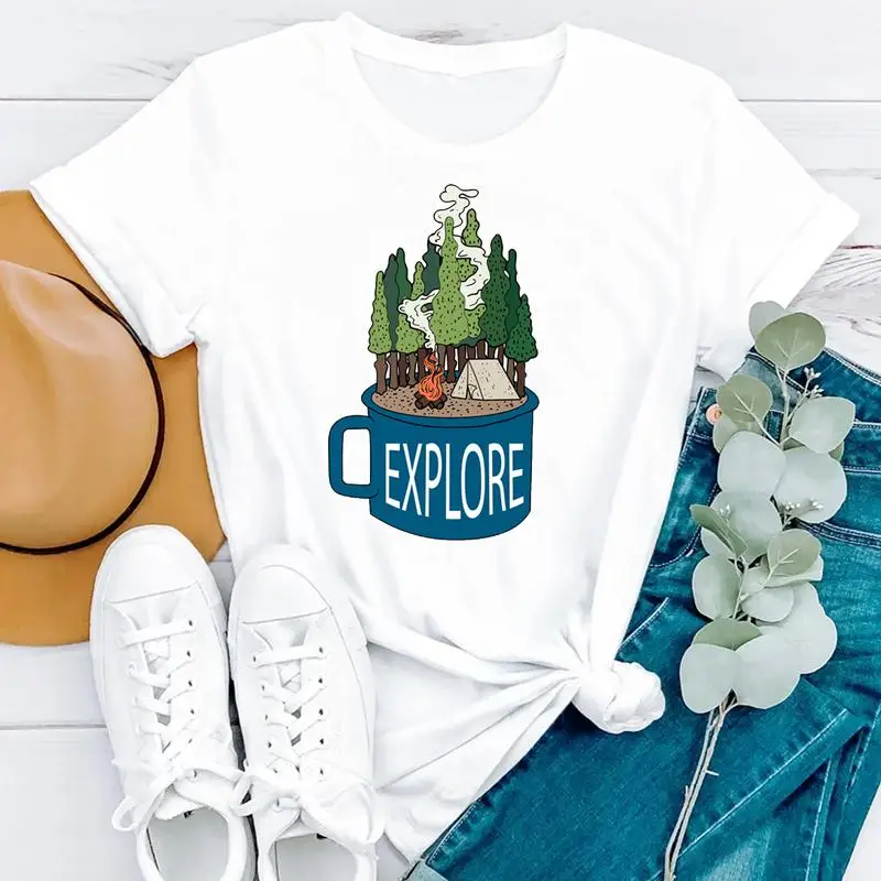 Summer New Style Camper Adventure Travel Cartoon Short Sleeve Women Fashion Clothes Print Tshirt Female Tee Top Graphic T-shirt
Summer New Style Camper Adventure Travel Cartoon Short Sleeve Women Fashion Clothes Print Tshirt Female Tee Top Graphic T-shirt