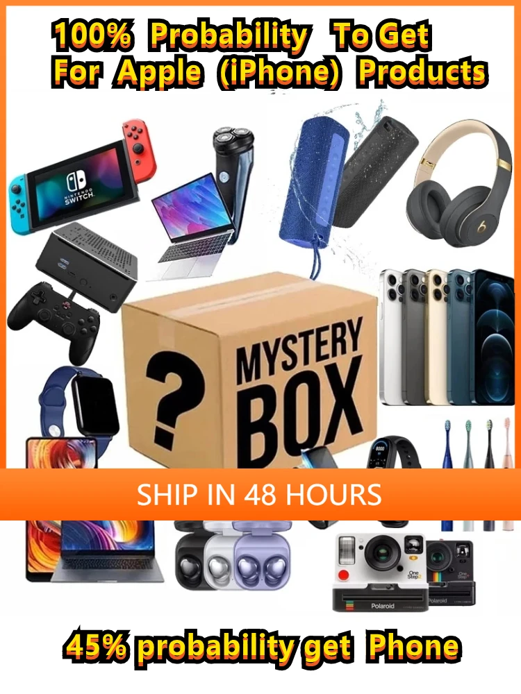 2022 Lucky Mystery Boxes High Quality Gift Random Different Electronic Products More Most Popular Digital Home Item Gift Box
2022 Lucky Mystery Boxes High Quality Gift Random Different Electronic Products More Most Popular Digital Home Item Gift Box