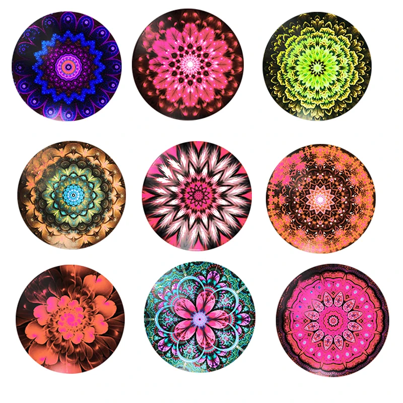FLTMRH mandala patterns 2--10pcs mix 8mm/10mm/12mm/16mm/18mm/25mm Round photo glass cabochon demo flat back Making findings
FLTMRH mandala patterns 2--10pcs mix 8mm/10mm/12mm/16mm/18mm/25mm Round photo glass cabochon demo flat back Making findings