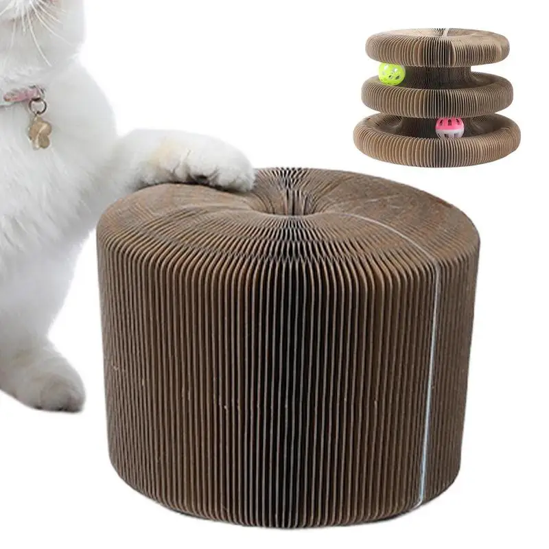 Cat Scratcher Toy With Ball Magnetic Foldable Scratch Board Biting Chewing Toys Ball Track Cat Toy For Exercise Wear-resistant
Cat Scratcher Toy With Ball Magnetic Foldable Scratch Board Biting Chewing Toys Ball Track Cat Toy For Exercise Wear-resistant